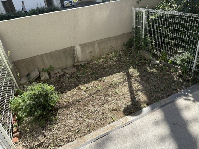 マンション塚口の庭