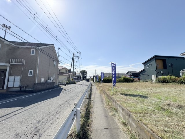 川越市上寺山　建築条件なし売地　「西川越駅」徒歩27分　敷地60坪　【山田小学区】の前面道路含む現地写真
