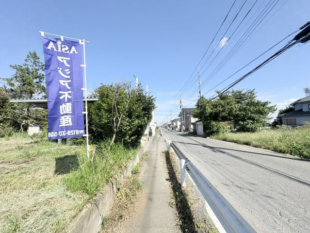 川越市上寺山　建築条件なし売地　「西川越駅」徒歩27分　敷地60坪　【山田小学区】の前面道路含む現地写真