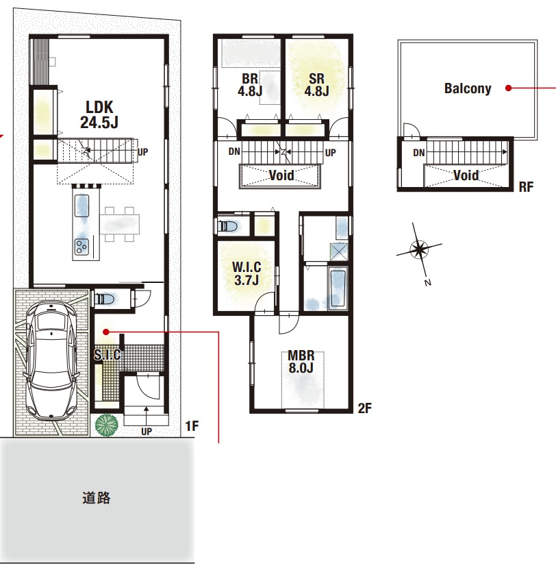 尼崎市西御園町　未入居の間取り|2号地