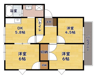 【間取り】 | ローズハイツ