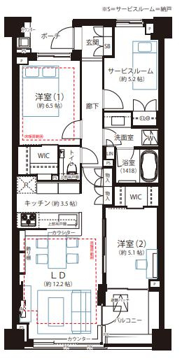クレヴィア新宿中落合ＥＡＳＴの間取り