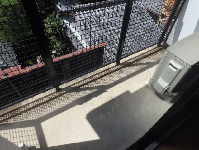 ハーベストコート二条のバルコニー