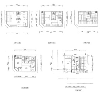 【土地図＋建物プラン例】 | 港区南麻布3丁目 | 延床面積：186.69㎡、価格未定