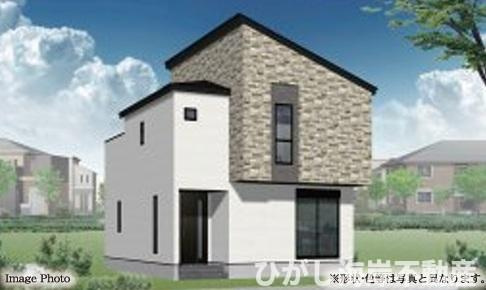 茅ヶ崎市香川4丁目　新築戸建　全2棟の外観パース|イメージパスですので実際のものと多少異なります。