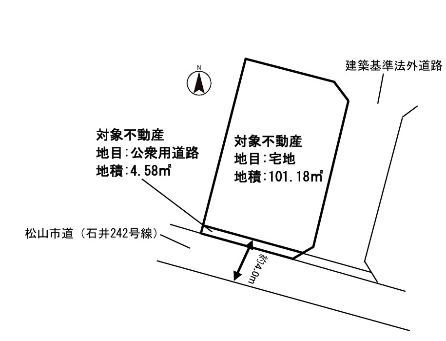 和泉北四丁目土地の土地図