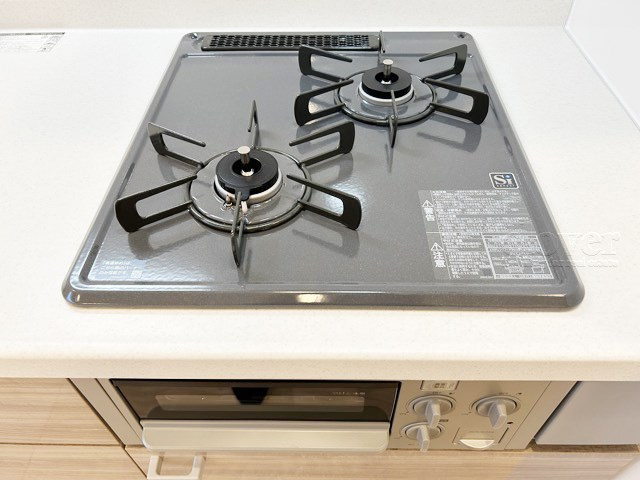 【キッチン】 | 大久保ローヤルコーポ | 二口ガスコンロ　グリル付き