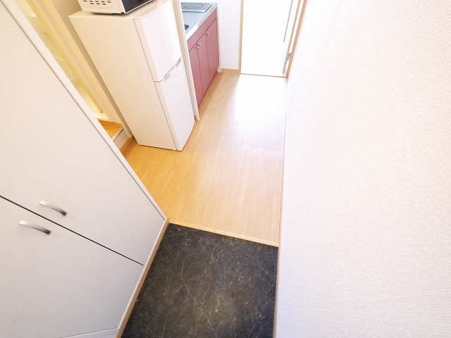 レオパレスビューヒルズテンの玄関|毎日通る玄関はこちらです