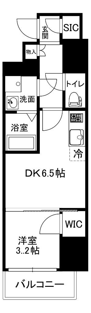 大阪市中央区安堂寺町１丁目の賃貸マンションの間取り