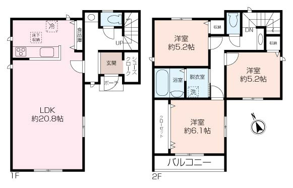 【建物完成間近です・ご内見予約受付中】公郷町3丁目築戸建の画像