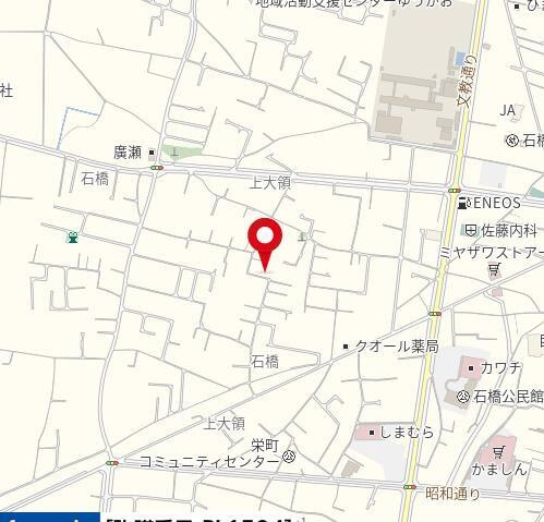 下野市石橋　278.30㎡　売地の地図