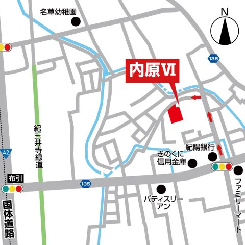 内原Ⅵ・新築戸建の地図