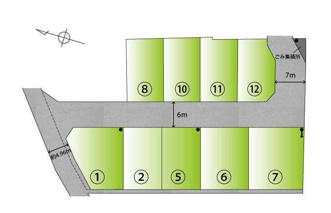 内原Ⅵ・新築戸建の区画図
