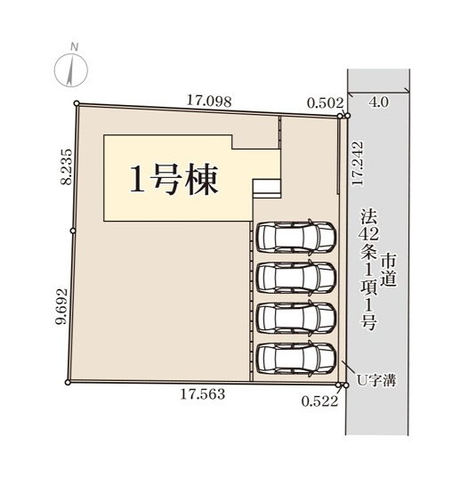 リーブルガーデン  那珂市菅谷　第35　限定1棟！の区画図|並列駐車可能です。内覧、気になる他の物件と合わせての現地ご案内も可能です。HPから、またお電話でも、お気軽にお問い合わせください。