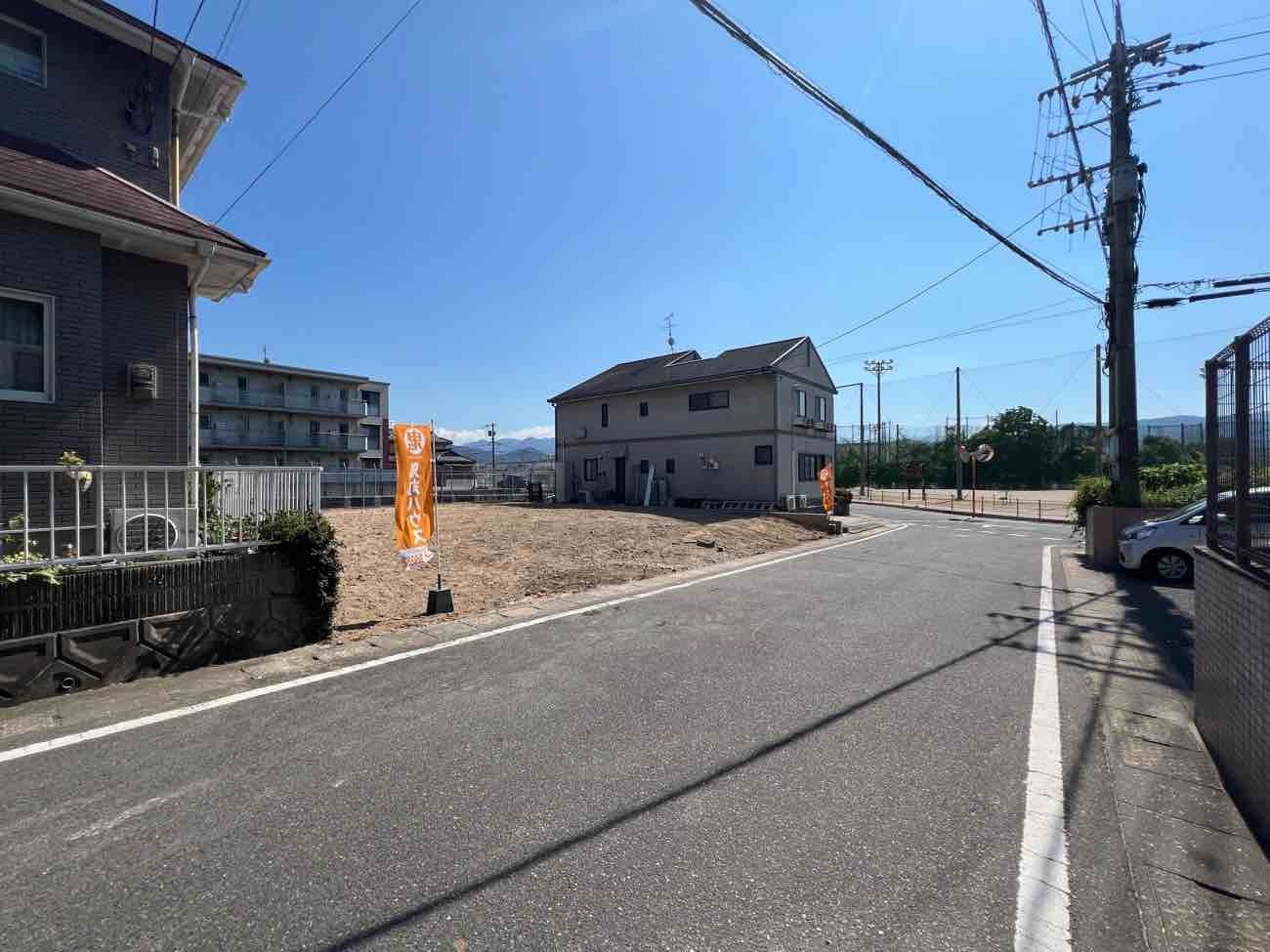 白水ヶ丘三丁目の前面道路含む現地写真|現地（2025年8月1日）撮影