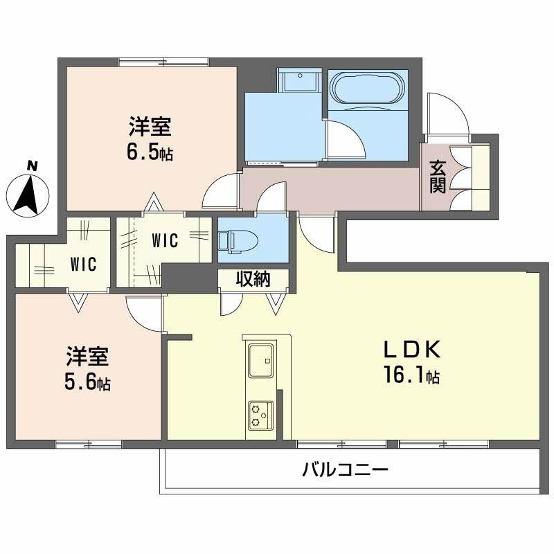 シャーメゾン　ルミエール　御殿山の間取り
