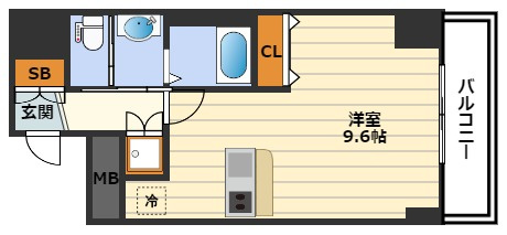 イーストヴィラ梅田の間取り