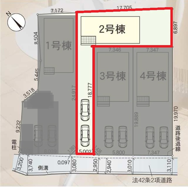 クレイドルガーデン碧南市湖西町第1　全4棟　新築戸建の区画図