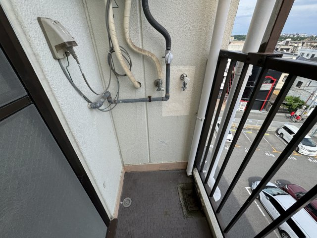 ミレ桜塚のバルコニー