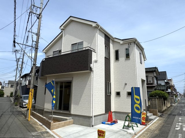 松戸市古ケ崎３丁目新築戸建【古ヶ崎小学校：9分】の外観|完成済み内覧可能です！！