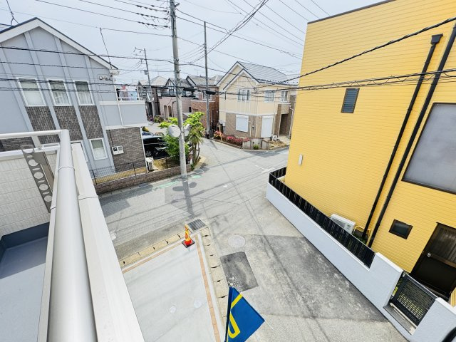 松戸市古ケ崎３丁目新築戸建【古ヶ崎小学校：9分】の展望|バルコニーより南側眺望