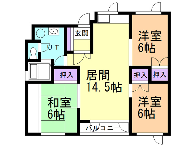 ライズィングサンの間取り