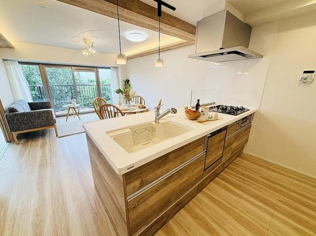 コープ野村夏見５号棟のキッチン|きれいなキッチンです