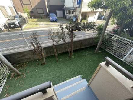 ライオンズマンション上福岡第３の庭|お庭の付いた物件です!