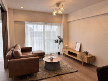 蕨サンハイツの居間・リビング|おしゃれなリビングです