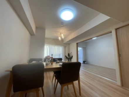 ライネスハイム東浦和の居間・リビング|ゆったりとしたリビングです