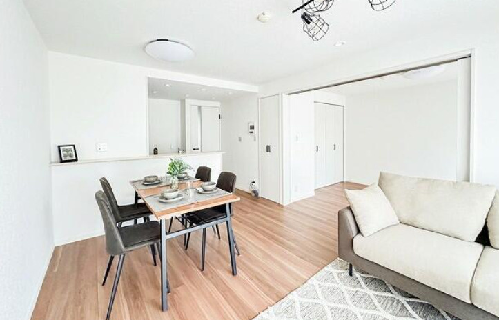 サンライフ東川口の居間・リビング|使いやすいリビングです
※家具はついていません