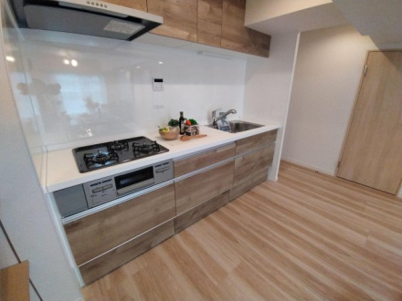 草加松原ハイツＡ棟のキッチン|キッチンでお料理をお楽しみください