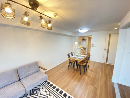 エンゼル川口グリーンハイツの居間・リビング|ゆったり過ごせるリビングです