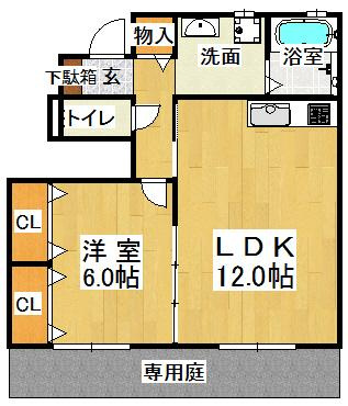 クレールベルヴィル立花　B棟