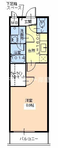 セレーナ住之江Ⅰ番館の間取り