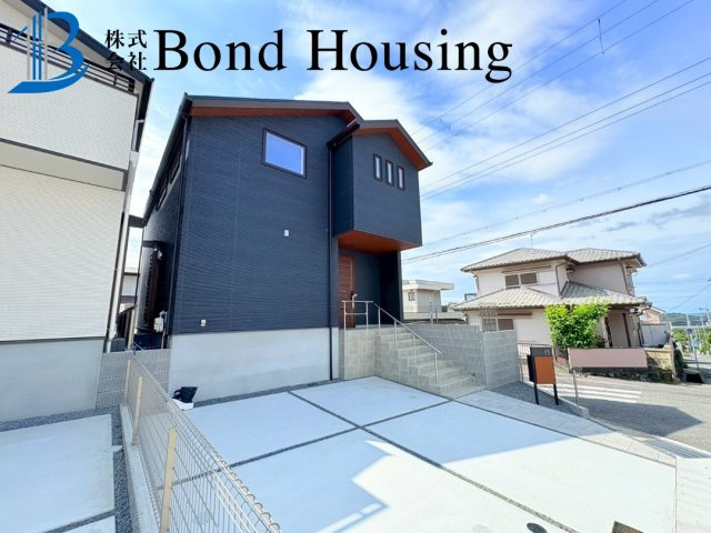 敷地５０坪以上・設備注文住宅仕様・富士見が丘　2号棟の前面道路含む現地写真