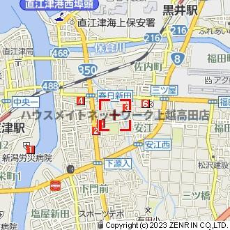 ライフコート上越の地図|位置図