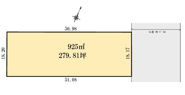 大磯町高麗　売地の土地図|土地図です。
