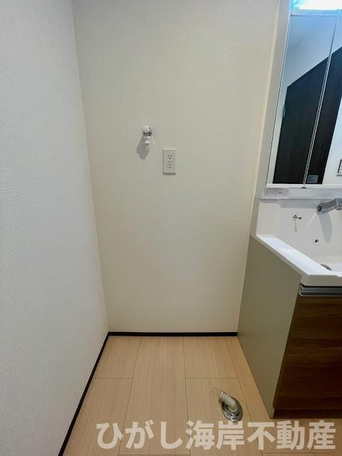 平塚市広川　新築戸建　全４棟のランドリースペース|洗濯機置場