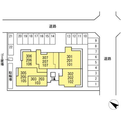 【区画図】 | ボン・メゾン東福山