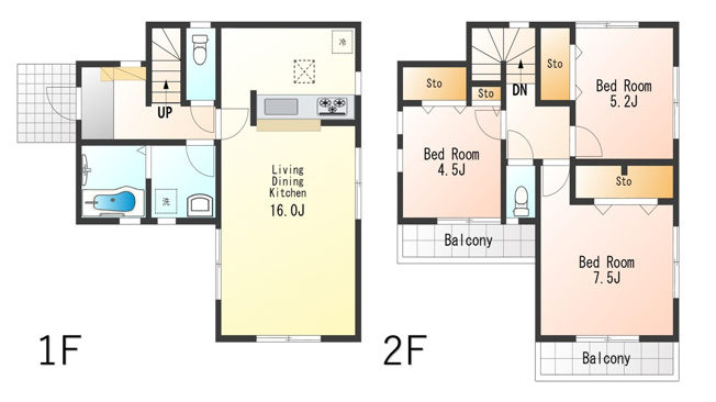 【間取り】 | リーブルガーデン　立川市一番町6丁目　新築　全1棟 | 3LDK♪