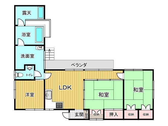 【間取り】 | 熱川台別荘地　戸建