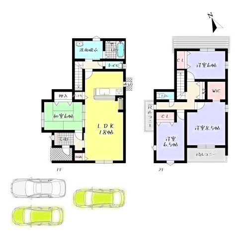 ーBloomーブルームー小倉南区湯川1丁目1期　【小倉南区　新築戸建て】の間取り|ーBloomーブルームー小倉南区湯川1丁目1期　【小倉南区　新築戸建て】