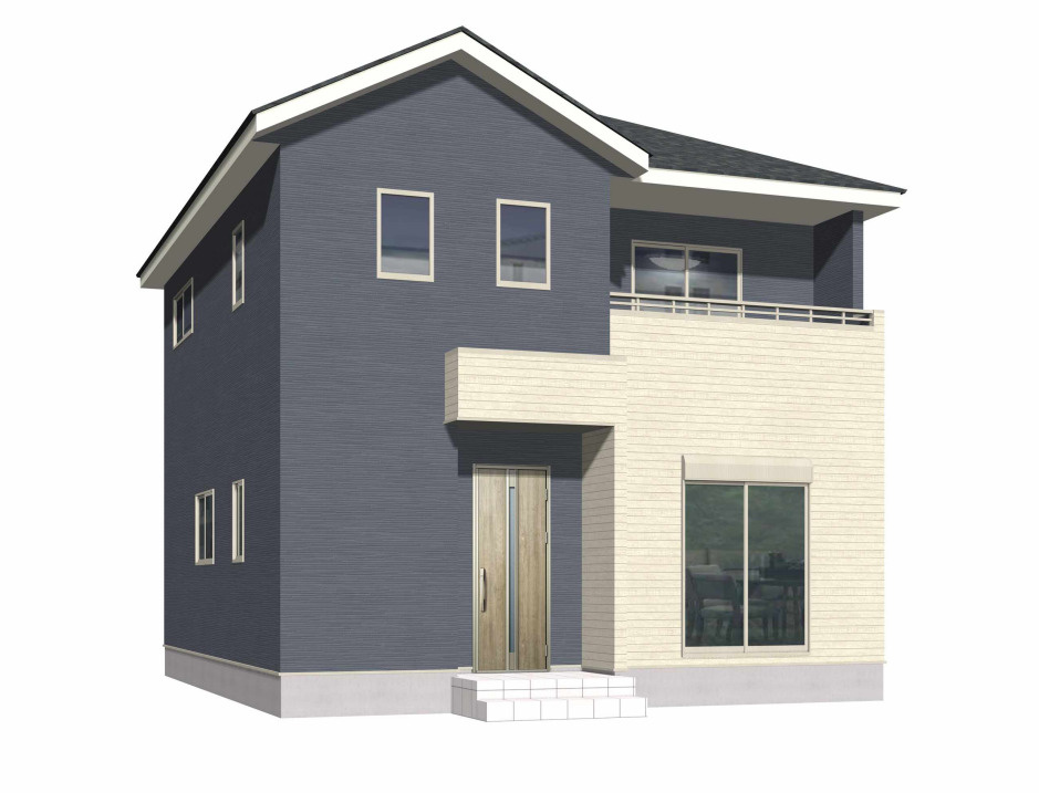 ーBloomーブルームー小倉南区湯川1丁目1期　【小倉南区　新築戸建て】の外観パース|ーBloomーブルームー小倉南区湯川1丁目1期　【小倉南区　新築戸建て】