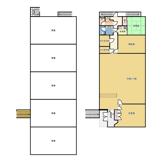 天童市乱川3丁目6-1の間取り|事務所