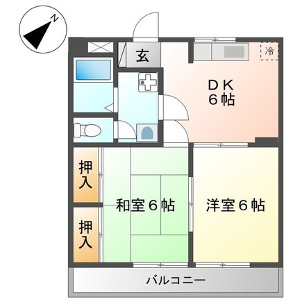 【間取り】 | クリーンハイツＤ