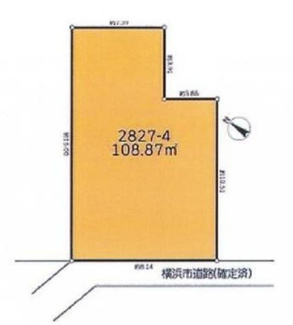 【土地図】 | 笹下6丁目 | 南西向き・即時引渡可能