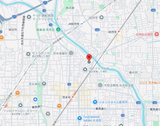 フジパレス光陽の地図