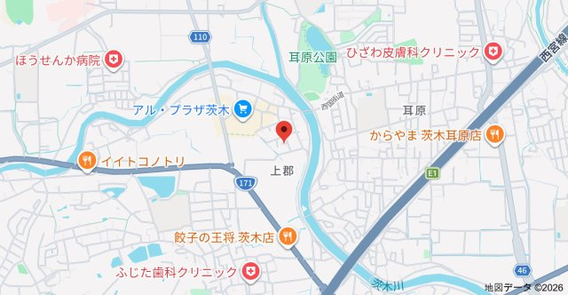 ウインヒル上郡Ⅱの地図