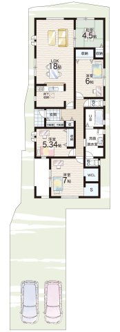 現地説明会開催　木津川市加茂町里廻り道　新築一戸建ての間取り